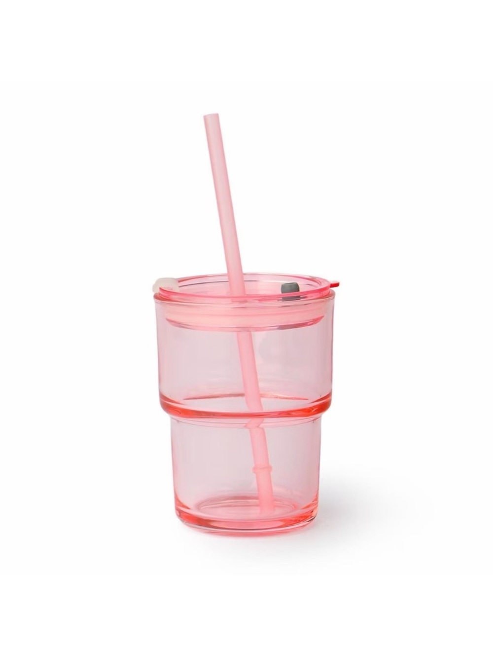 Target Bullseye 12 oz Mini Glass Tumbler Pink